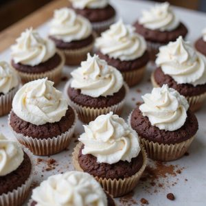 chocolate cupcakes with buttercream
