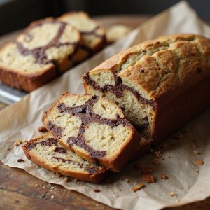 chocolate marbled banana bread