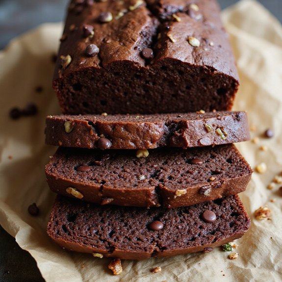 chocolate zucchini banana bread