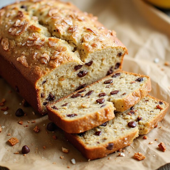 coconut chocolate chip banana bread