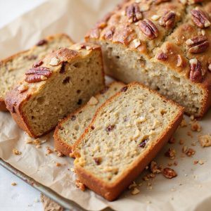 coconut pecan banana loaf