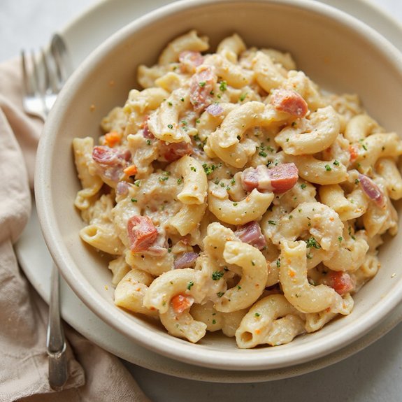 creamy chilled chicken macaroni