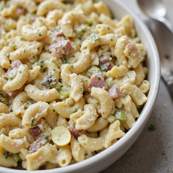 creamy herbed macaroni salad