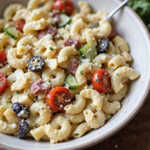 creamy italian pasta salad