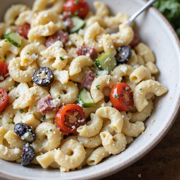 creamy italian pasta salad