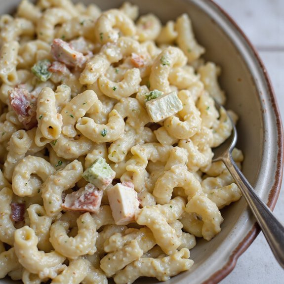 creamy macaroni with dill