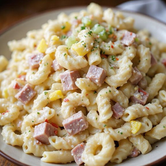 ham pineapple macaroni salad