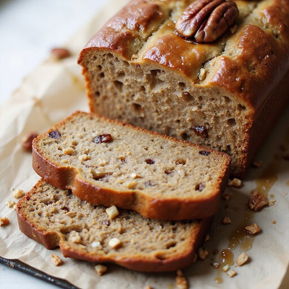 maple pecan banana loaf