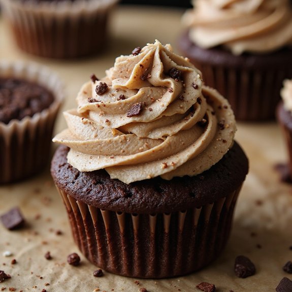 moist chocolate mocha cupcakes