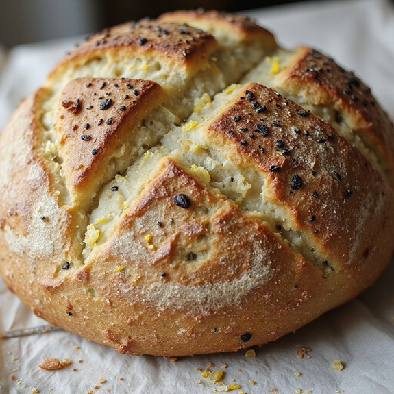 tangy lemon poppyseed sourdough