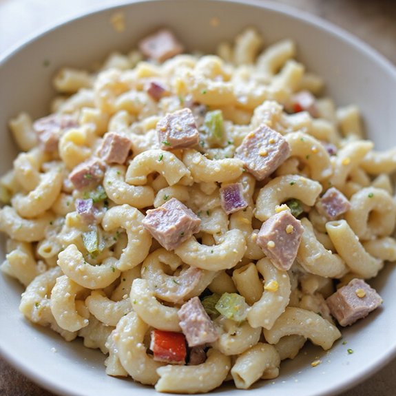 tuna macaroni salad with mayonnaise