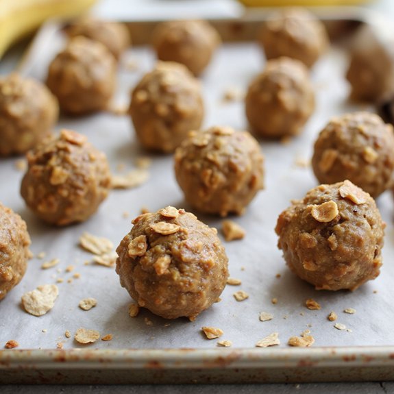 banana oat protein snack balls