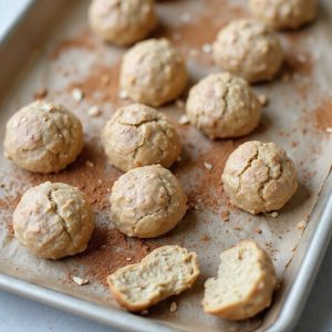 cinnamon coated protein cookie bites
