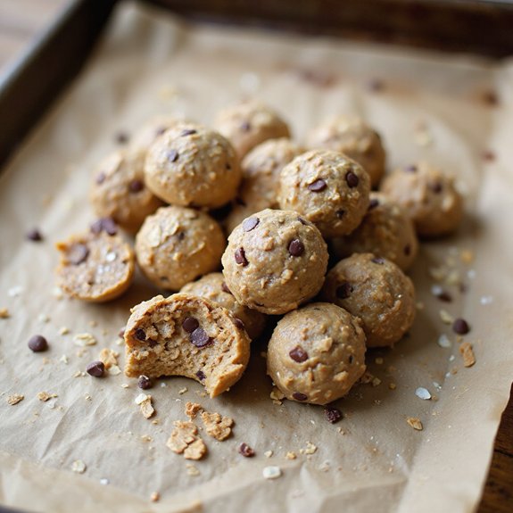 no bake chocolate protein bites